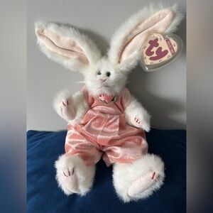 Vintage Ty Plush Bunny , Sara, the smaller size, 1993